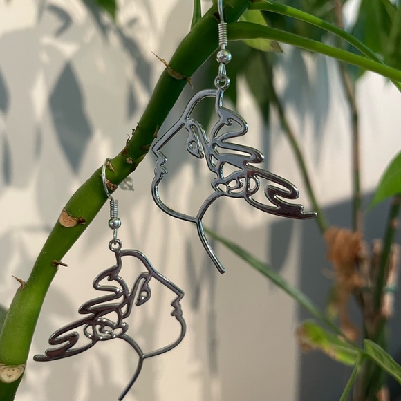 Forest Faces - face earrings - Picture 2 of 3